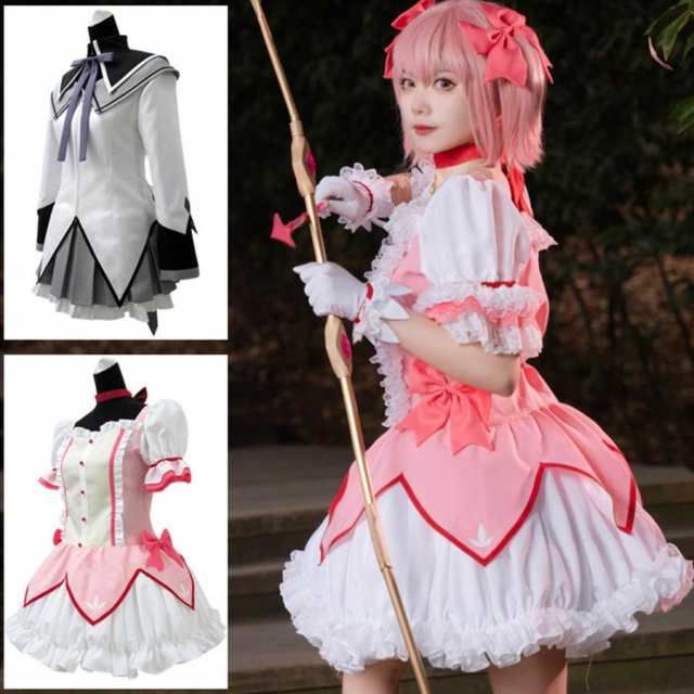 新品 M【パニエ付き】魔法少女まどかマギカ　まどまぎ　衣装　コスプレ